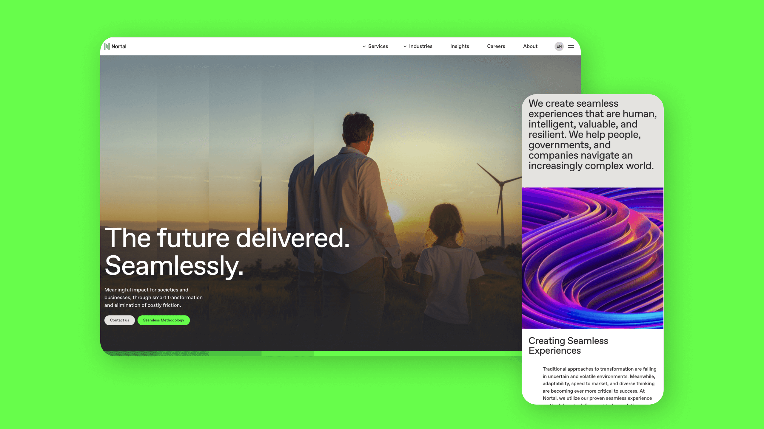 Case study: Nortal website | Paper Planes